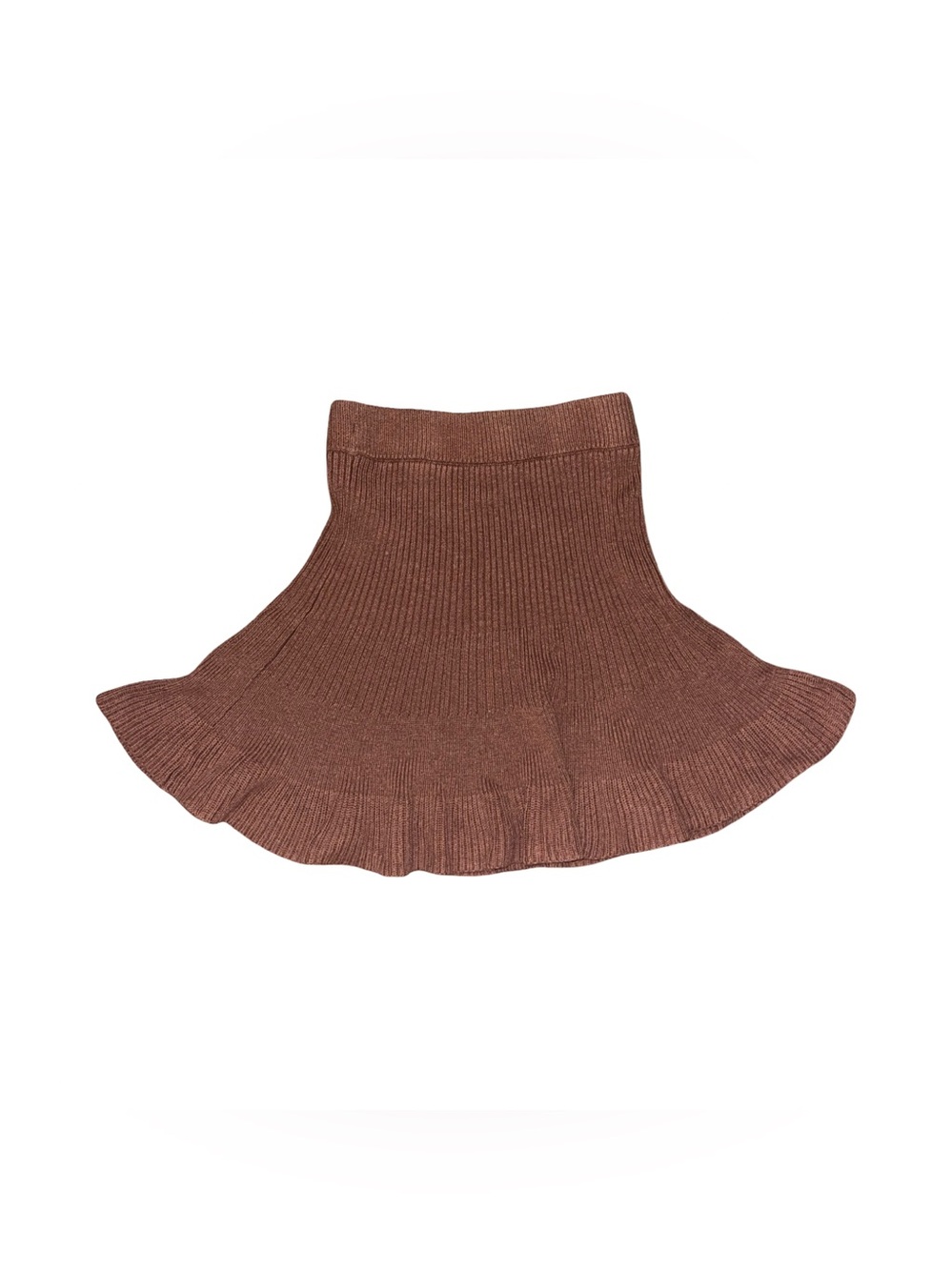 Free People Burnt Orange Ribbed Sweater Mini Skirt XS EUC - Picture 3 of 6